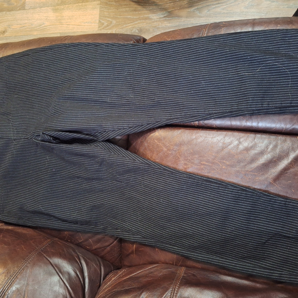Men's Black Striped Pants